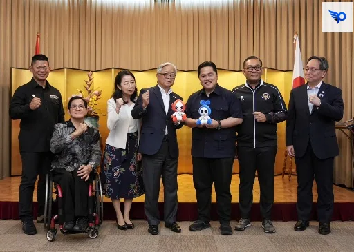 Menpora Erick Thohir mengapresiasi acara makan malam dan ramah tamah yang diselenggarakan Duta Besar Jepang untuk Indonesia, Ueno Atsushi.(Sumber: Kemenpora.go.id)