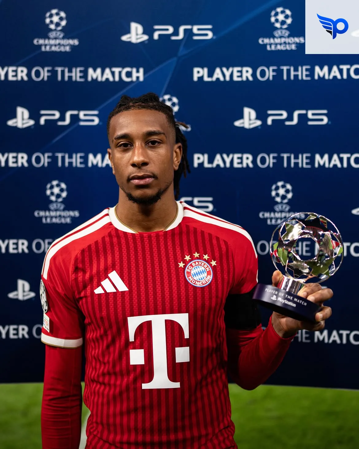 Pemain Bayern Munchen, Michael Olise, terpilih menjadi man of the match dalam pertandingan Liga Champions kontra Bodo/Glimt, Jumat 11/9/26. (Sumber: Instagram FC Bayern)